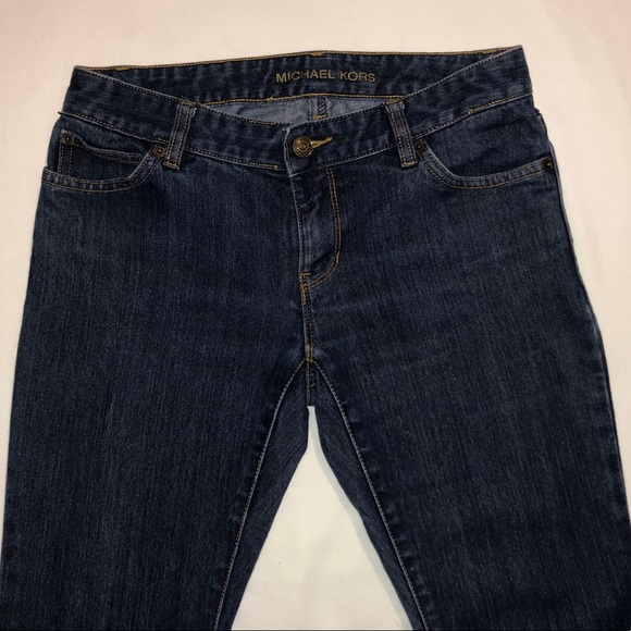 Michael Kors Stretch Bootcut Denim Jeans size 2P - Picture 3 of 5